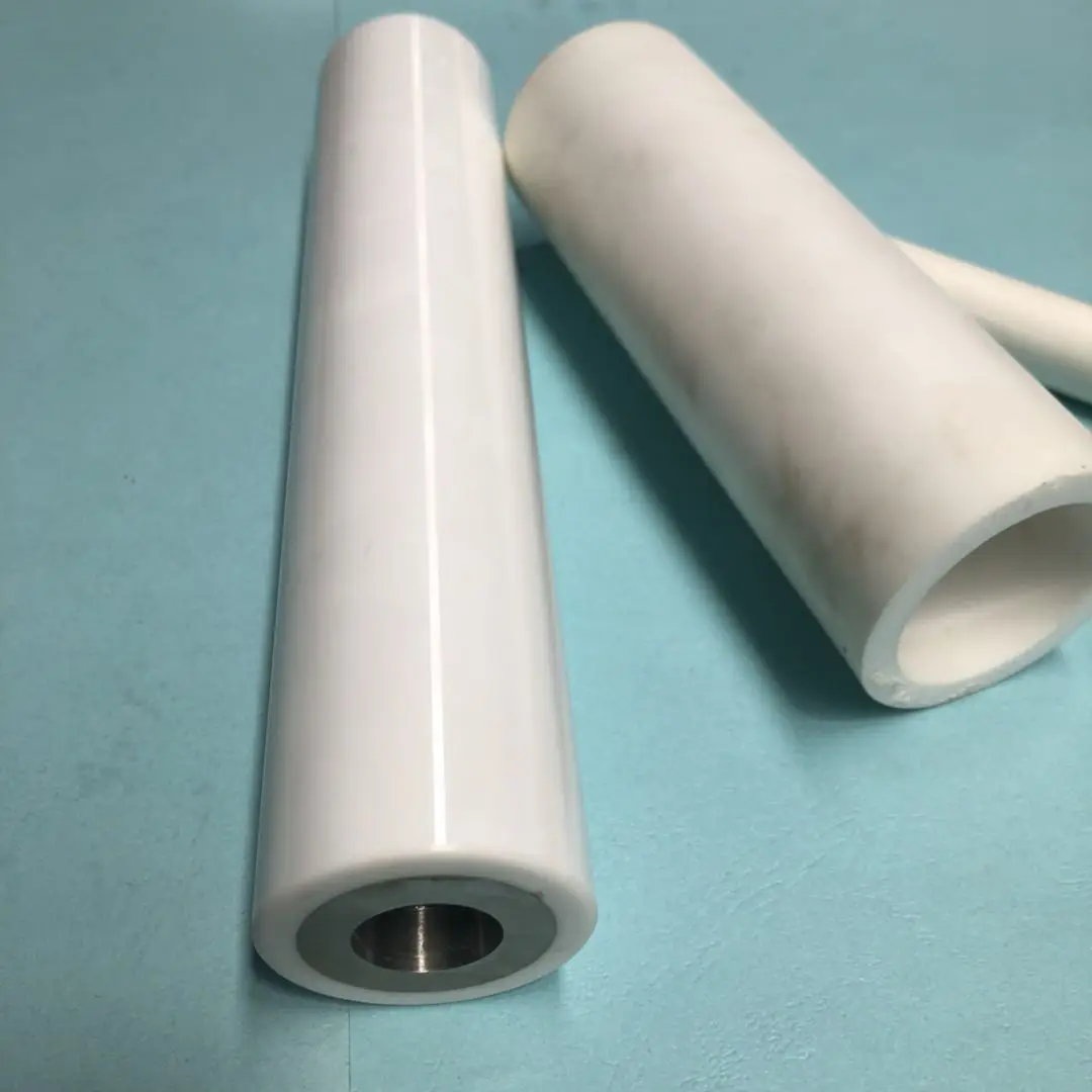 EZ-Refractory heat resistance electrical insulation high 95%99% porous hollow al2o3 alumina ceramic tube rod/ tube/shaft/plunger