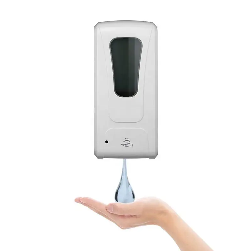 Wall mounted ABS plastic white black 1200mL foam spray automatic liquid soap dispenser for hands wash