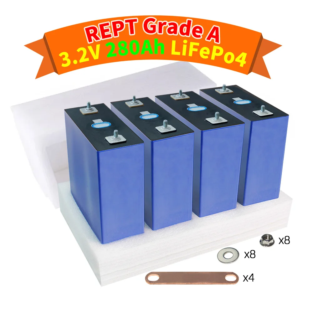 High Capacity Power System Lithium Iron Phosphate Deep Cycle Lifepo4 Battery Cell 3.2v 280ah