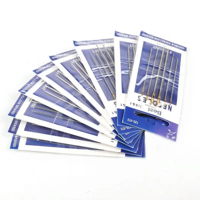  Wholesale 6pcs/bag Hot Sale New Sewing Needles Self Threading Needle Assorted Multifunction Notions &