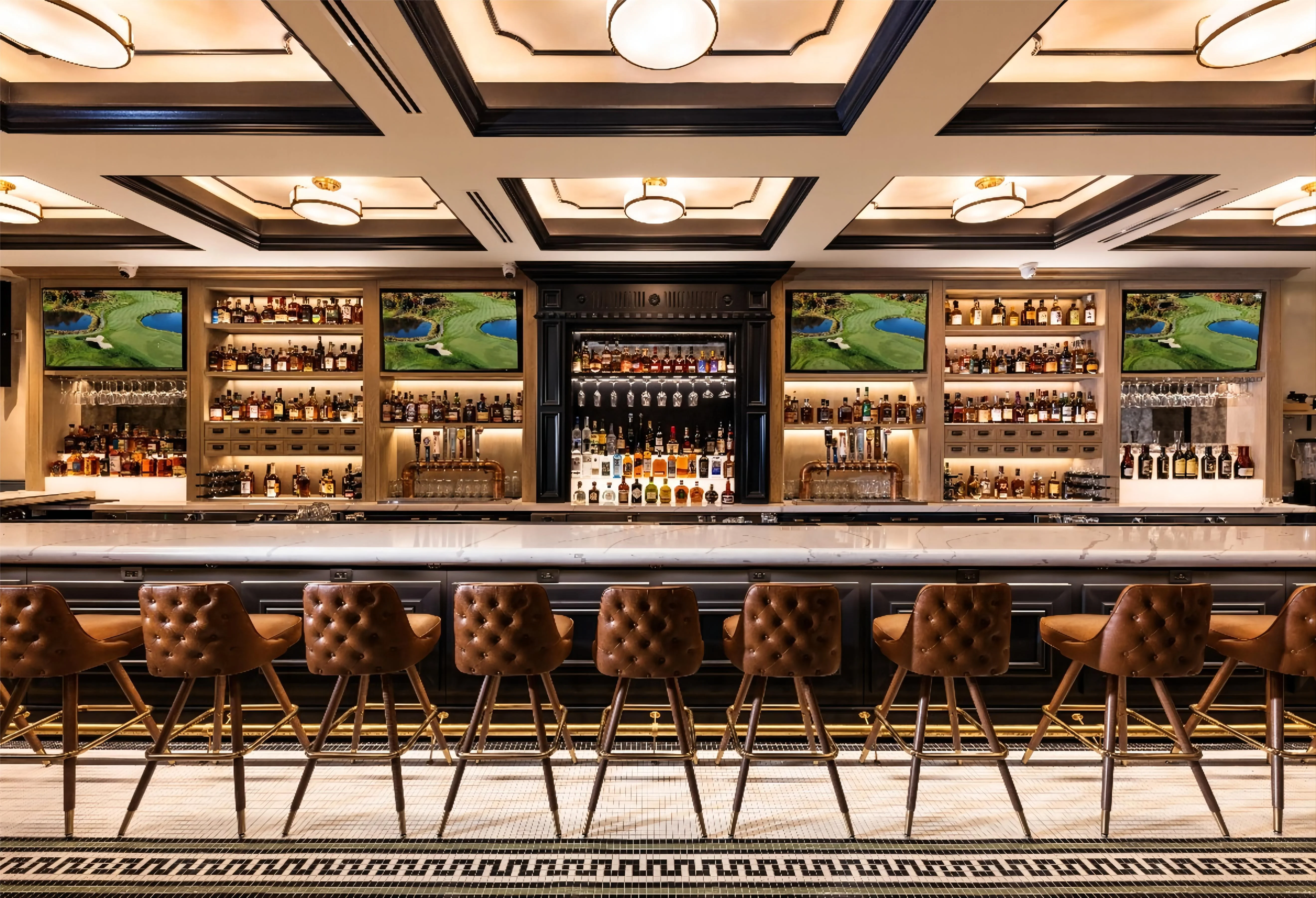 Commercial coffee counter shop interior cafe display reception counters 3d modern design cafe bar counter design for tea shop