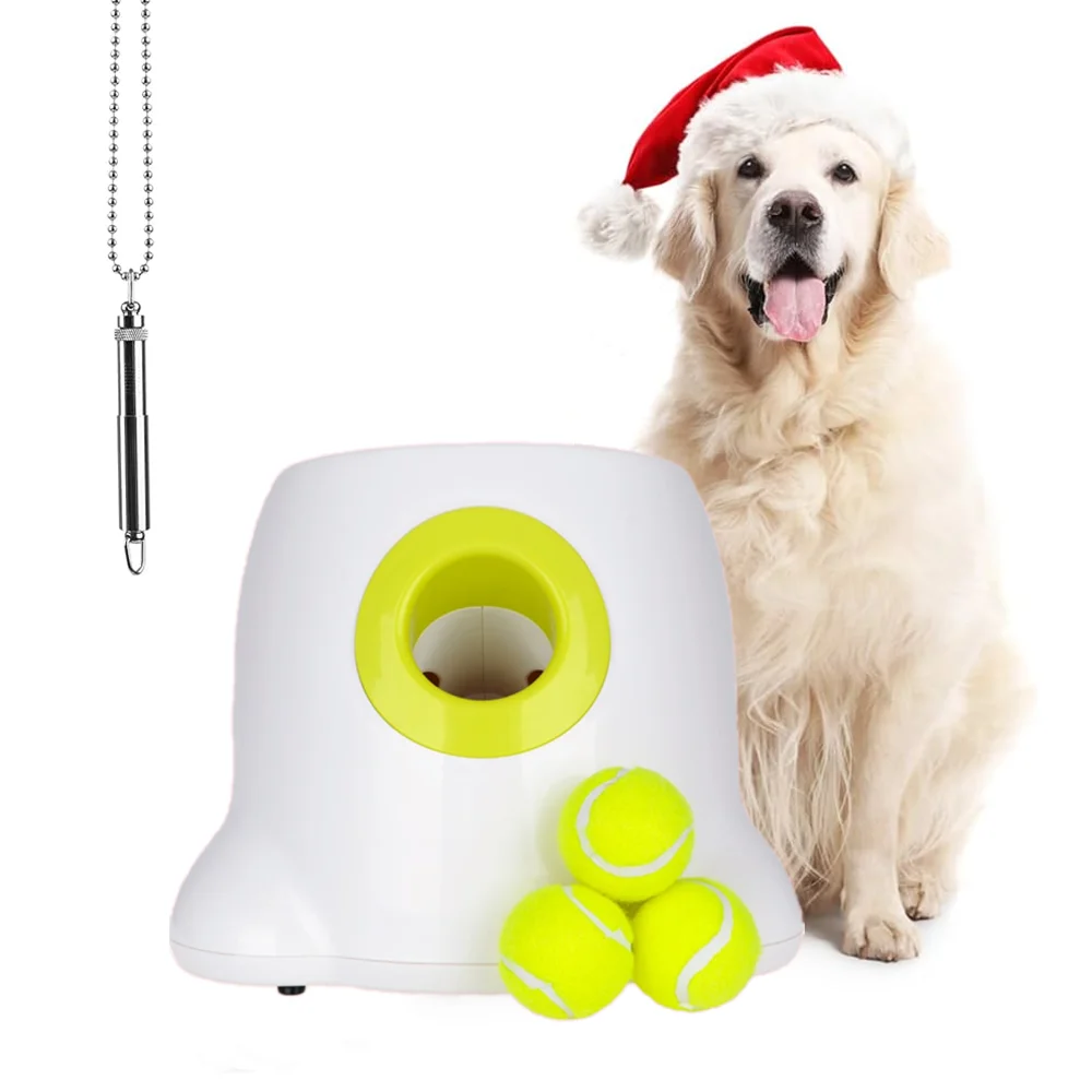 AFP Indoor Outdoor Interactive Maxi & Mini Automatic Dog Ball Launcher Pet Auto Tennis Ball Thrower Electric Ball Throwing Toy