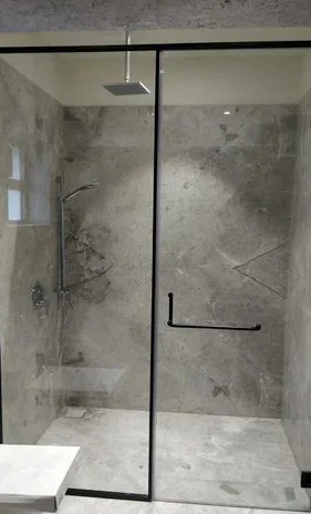 Manufacture Framed Shower Enclosure 8/10mm Tempered Glass Bathroom Door Shower Room Automatic Sliding Glass Shower Cabin