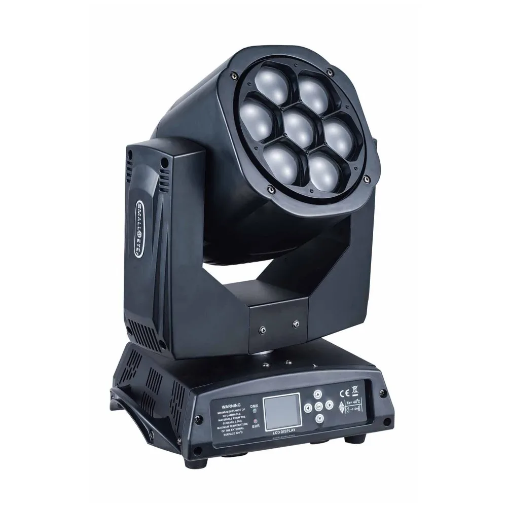 Супер луч Lyre Led Мини пчелиный глаз 7x15 Вт движущаяся головка Dmx сценический свет RGBW 4-в-1 зум моющийся