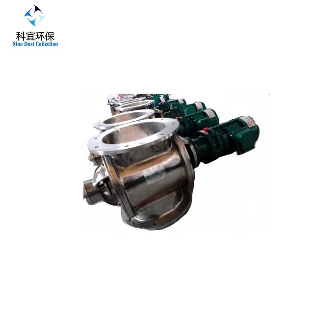 Silo discharging cement flap  rotary valve airlock