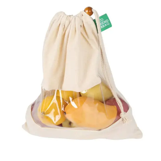 Wholesale 10*14  window cotton jewelry bags muslin cotton calico drawstring pouch