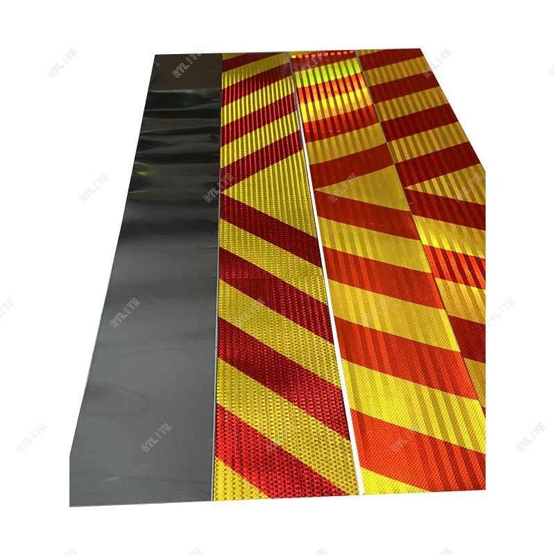 Customized Logo 170cm*20cm Long Vehicle Reflector Sticker Reflective Material Reflective Marking Board For Truck