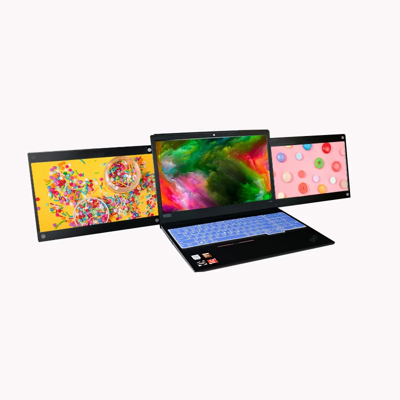 Portable pc monitor laptop display triple screen portable tri monitor Factory OEM/ODM 13.3inch 1080P LCD monitors