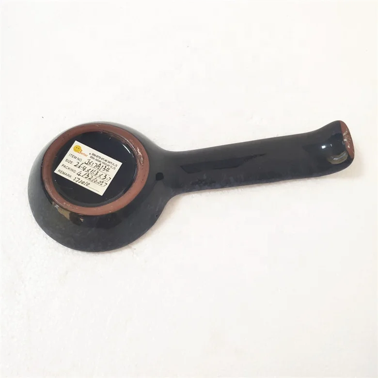 Декоративная кухонная утварь, элегантная керамическая ложка для супа терракотового цвета белого и синего цвета