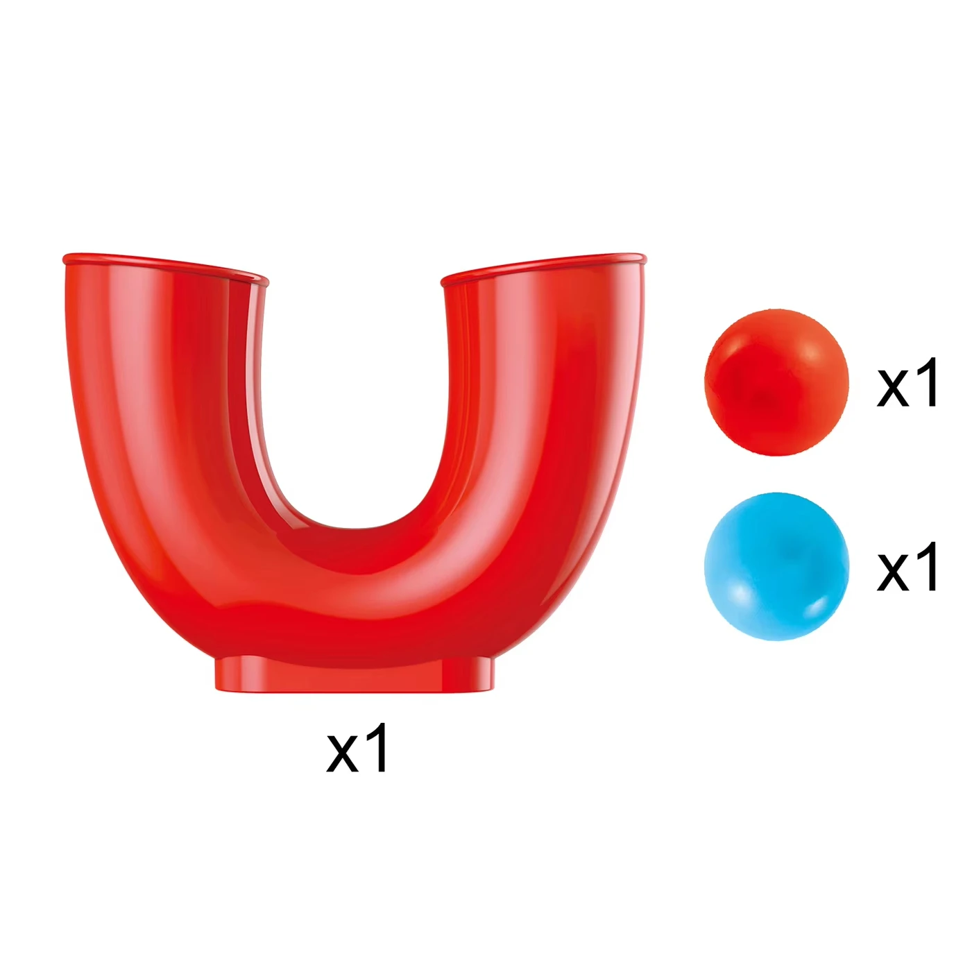 DWI hot selling hand plastic sport toy rotating ball sport game kids toy U-tube play toy balls