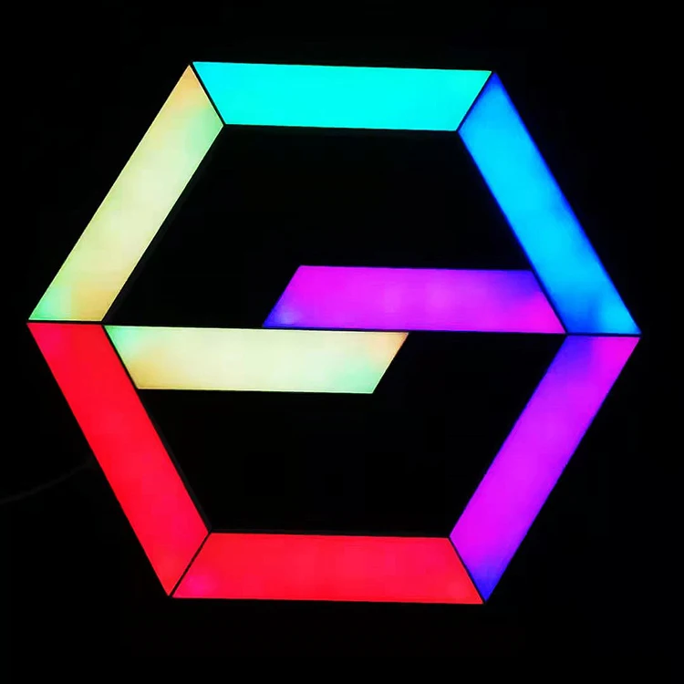 Лидер продаж ТРАПЕЦИЕВИДНОЕ креативное освещение умный дом Rgb спальня светодиодное с дистанционным управлением