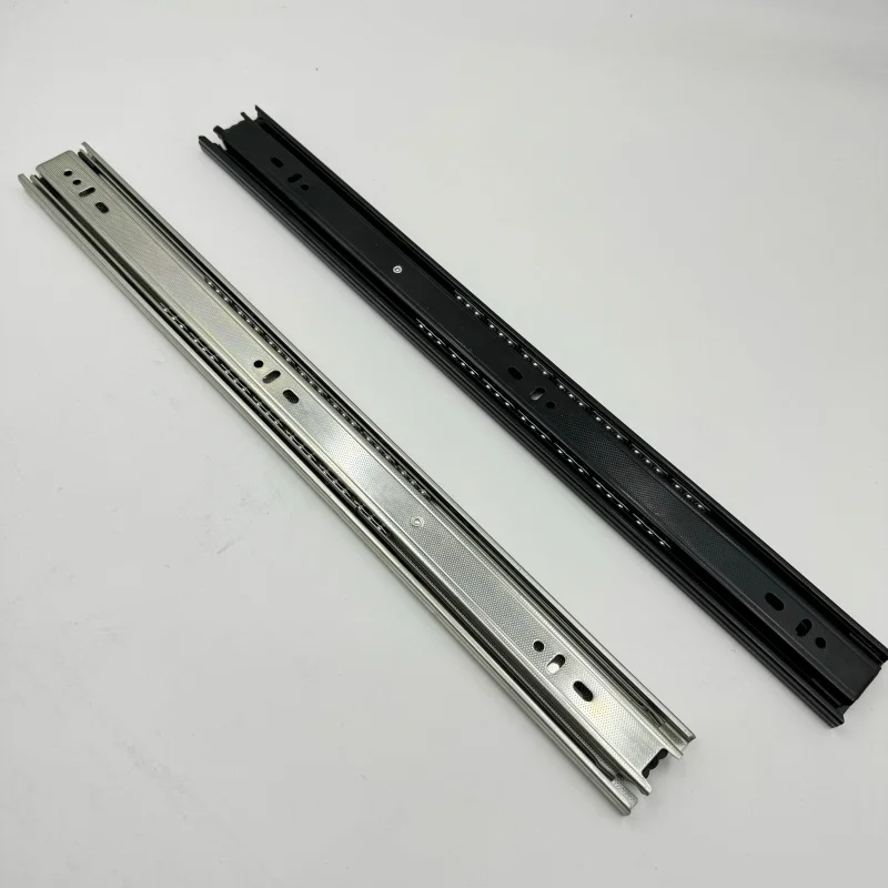 45mm Ball Bearing Slide Furniture Hardware Telescopic Rail Correderas Telescopicas Full Extension Drawer Channel