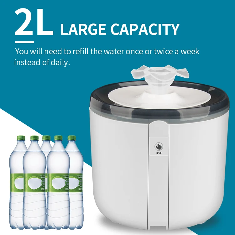 Amazon Top Seller Automatic Dog Cat Pet Water Fountain Bowl Leak Proof High Quality Usb Dog Fountain Cat Water Dispenser Pet