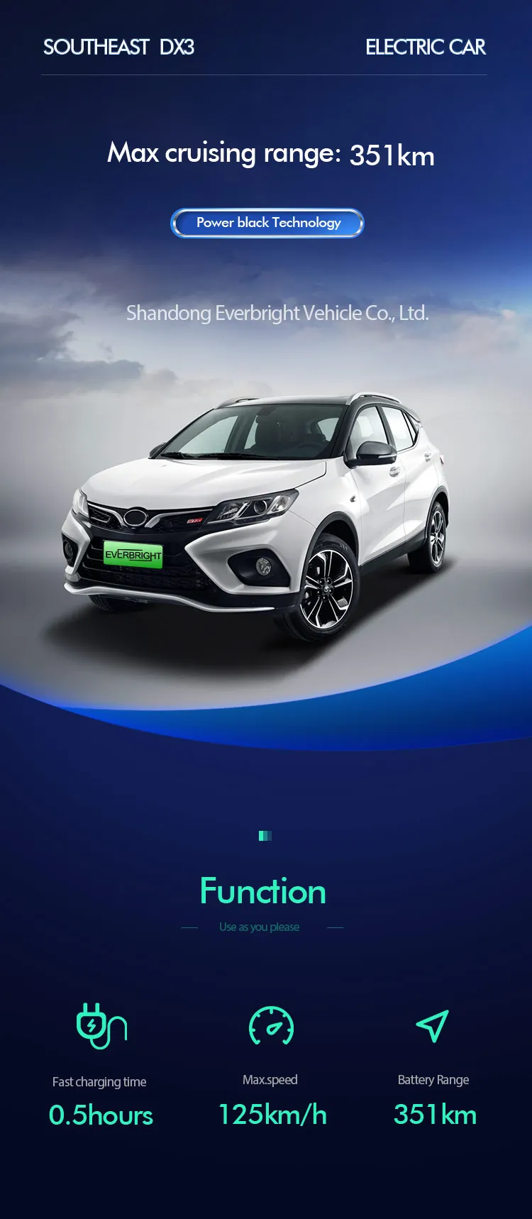 electric hub motor car