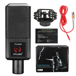 weston-V87F 26mm large diaphragm Microphone Podcasting Studio Recording Condenser Mic Kit 48V Phantom XLR Microfones