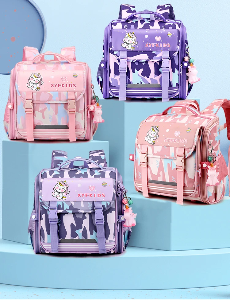  Hot Sell Durable Child Primary Waterproof School Backpacks Oxford Kids Bags