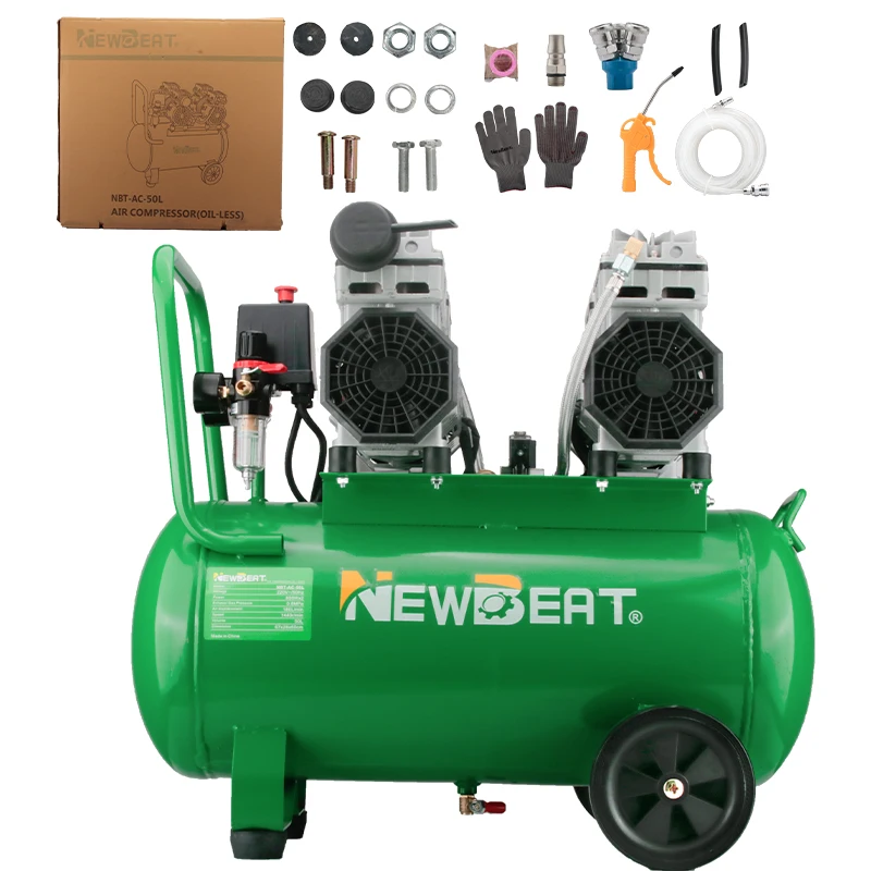 NewBeat Industrial Car Air Compressors Oil Less Mini Electric Compressor Air Pumps Portable Tools