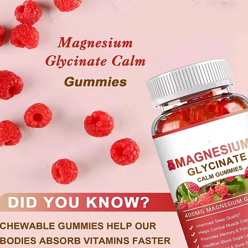Private Label Magnesium Glycinate Gummies Calm Supplements