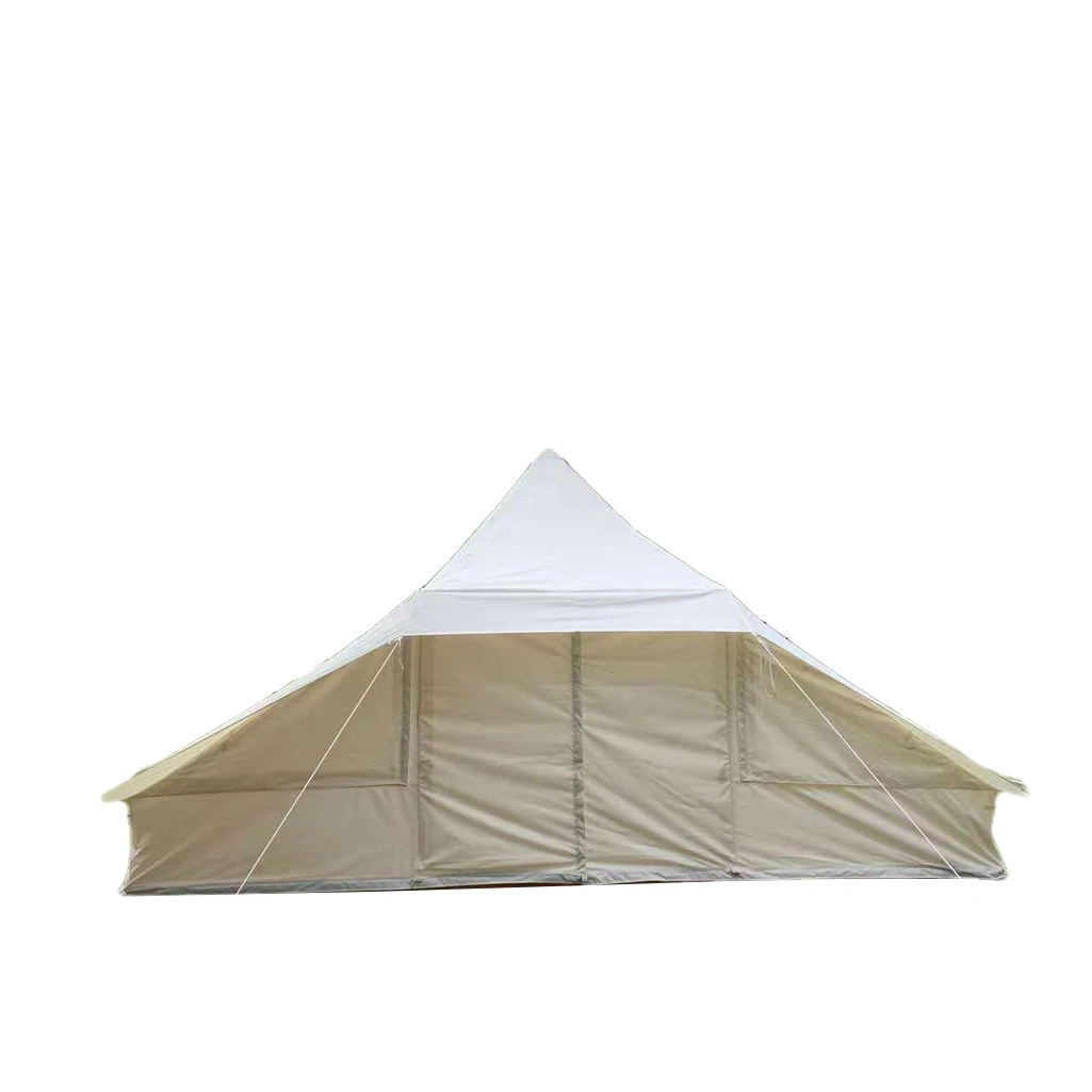 5M outdoor waterproof beige camping cotton canvas touareg bell tent
