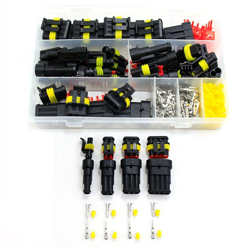 1.5 Series Super Sealed Waterproof Automotive Wire Connectors 254PCS Boxed Kit Quick Plug Terminals