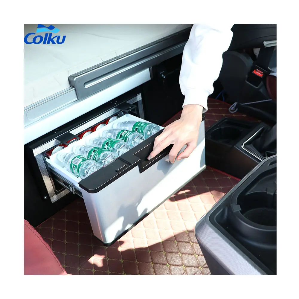 DC23DR 23L Camping Portable Car Fridge Freezer 12V DC Drawer Mini Fridge Refrigerator for Road Trip
