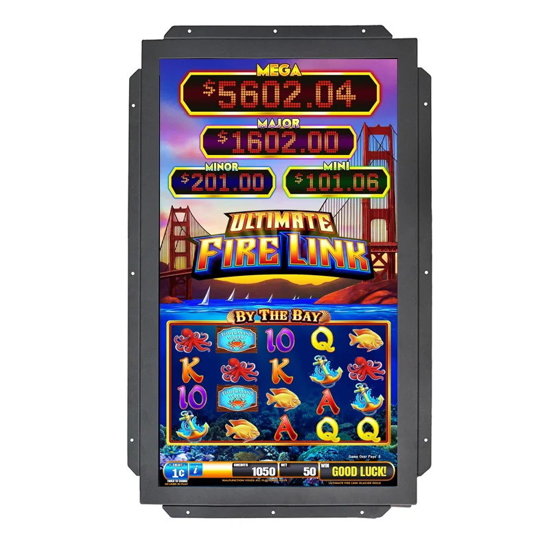 
 32 дюймов 43 дюймов pot o gold IR сенсорный экран игровой монитор для POG IGS lightning fire link игровая доска  