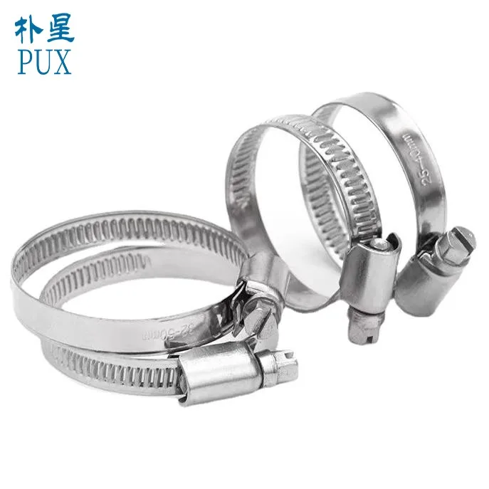 Stainless Steel Germany Adjustable 9 mm /12mm Worm Drive Hose Clip Non-Perforated Design Clamp for Industrial