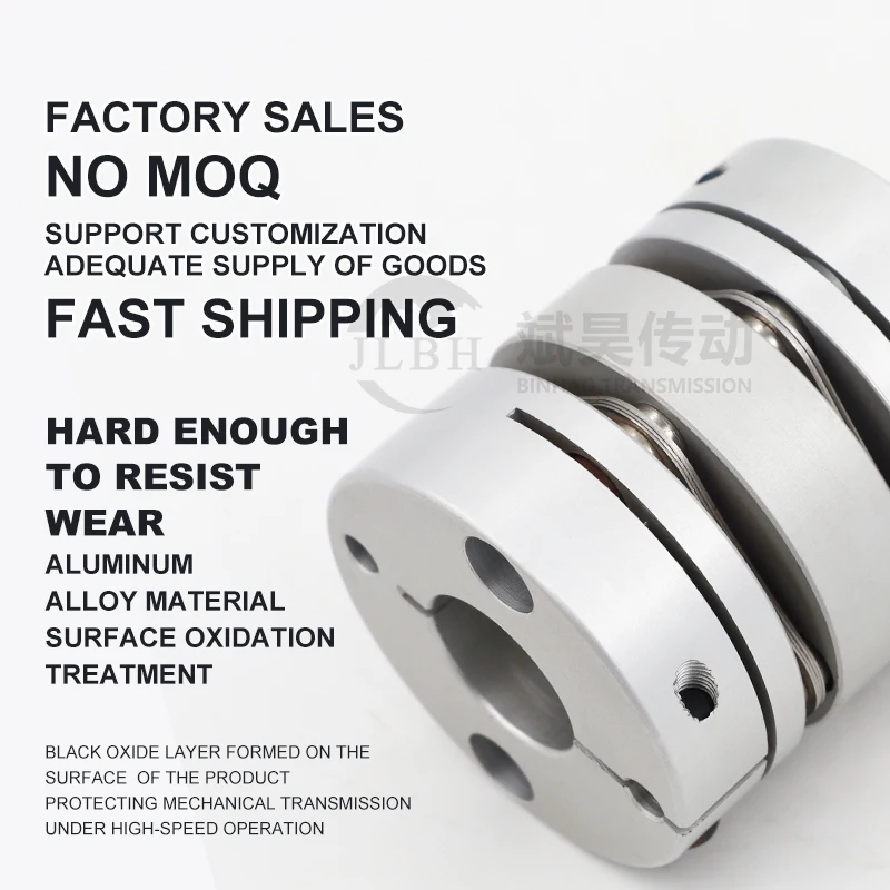 Rotex Aluminum Alloy Plum Shaft Couplings Clamping type Spider Jaw For CNC Servo Motor Miniature Ball Screw print