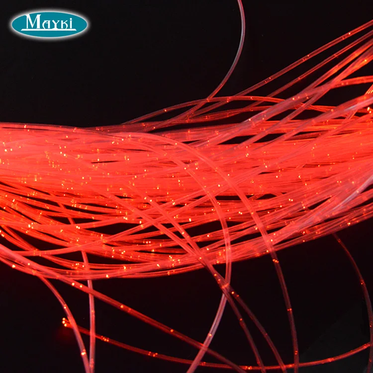 Sparkle Side Glow Fiber Optic Strands Side Glow Optical Fibre Lighting
