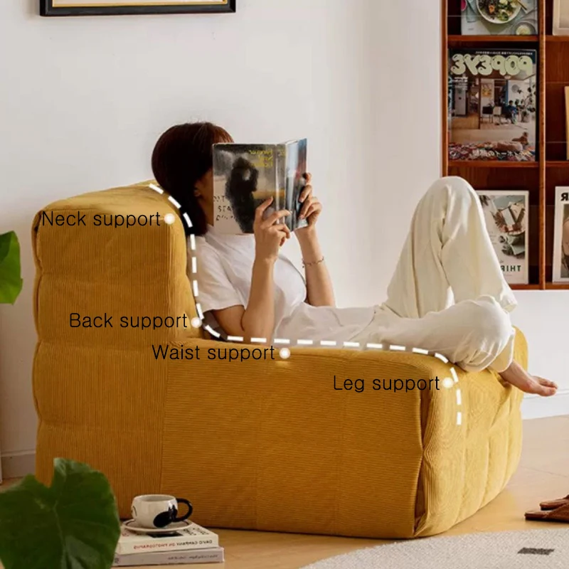 Vacuum Compression Sofa Simple Chair Save Space Bedroom Balcony Tatami Single