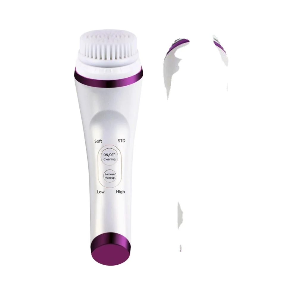 Trending Products 2024 New Arrivals Waterproof Vibrating Sonic Facial Brush With 3 Replaceable Heads