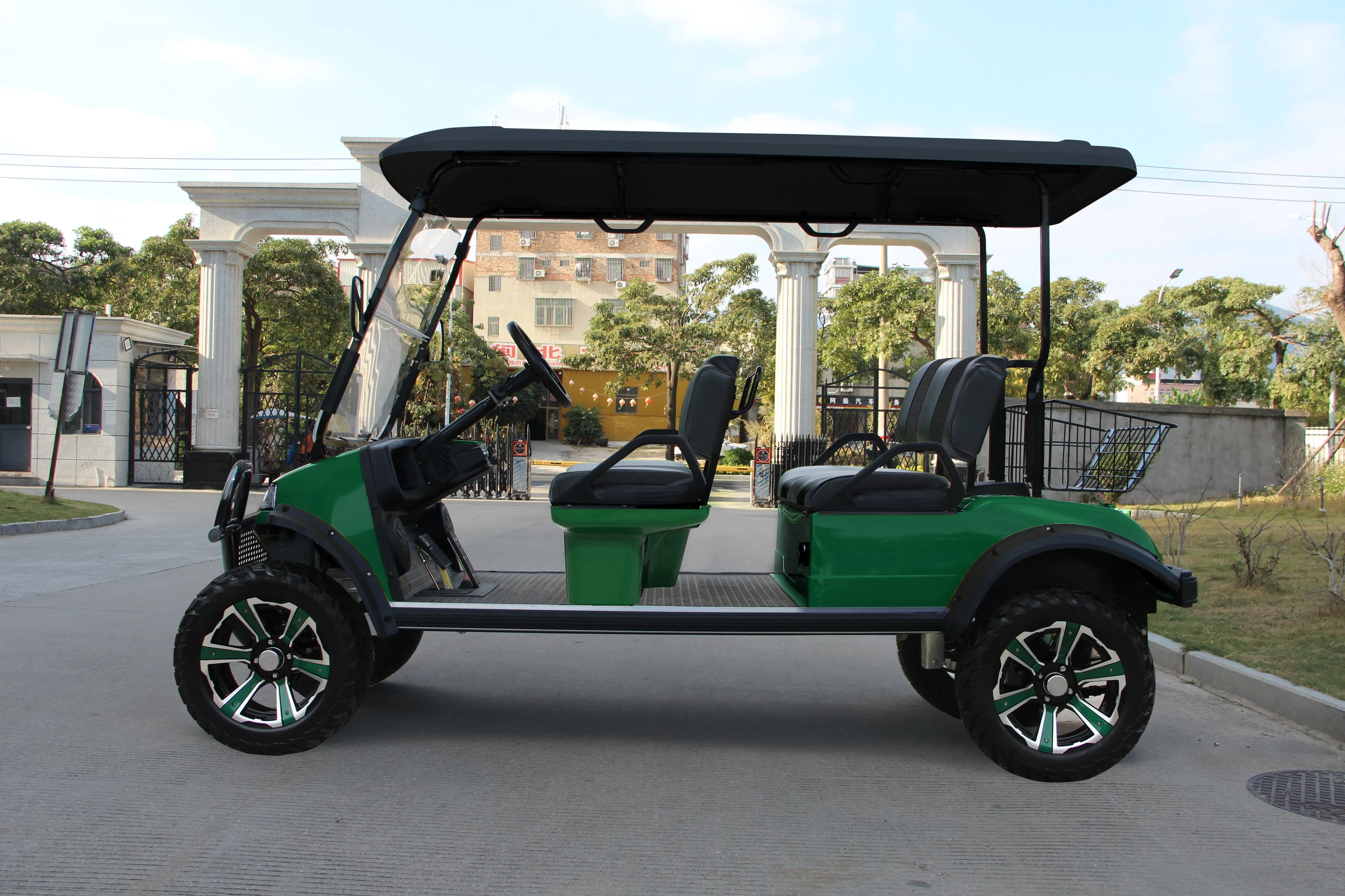 For Sale Wholesale Off Road HDK Evolution Sightseeing Bus Lifted Chinese Buggy Tourist 48V Electric Golf Carts