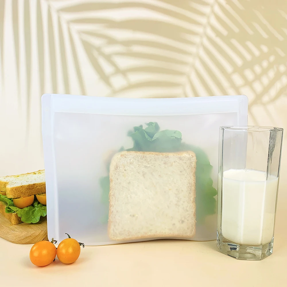 best sellers 2023 1000 ml storage big size snack silicone bag