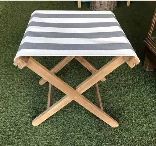 Outdoor solid wood fishing chairs portable canvas folding stool camp chair