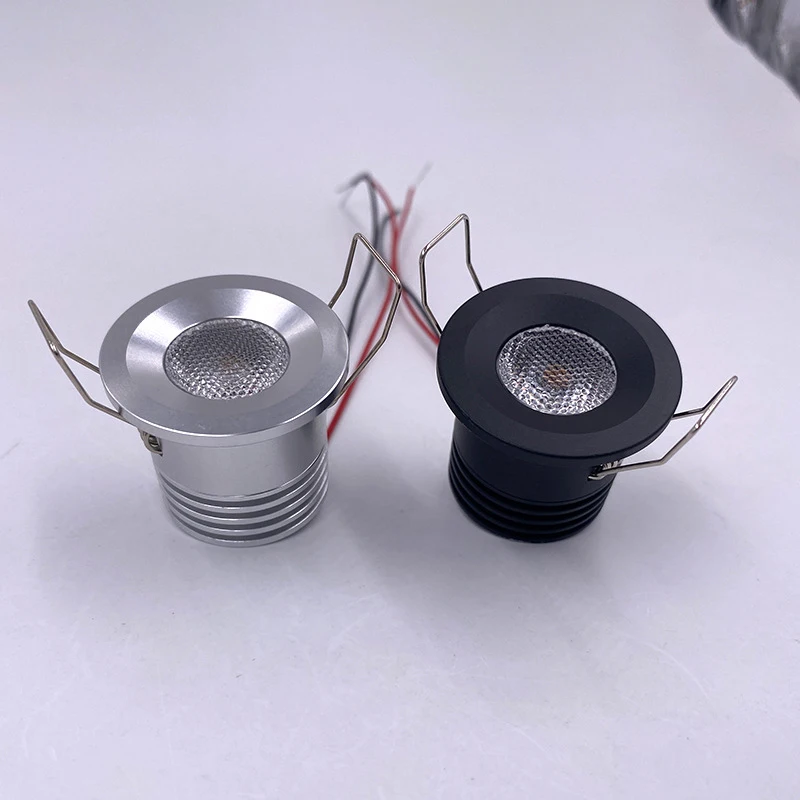 Jpungsun Aluminium 3W Mini Spotlight Cabinet Cupboard Recessed Downlight Showcase Display LED Downlight