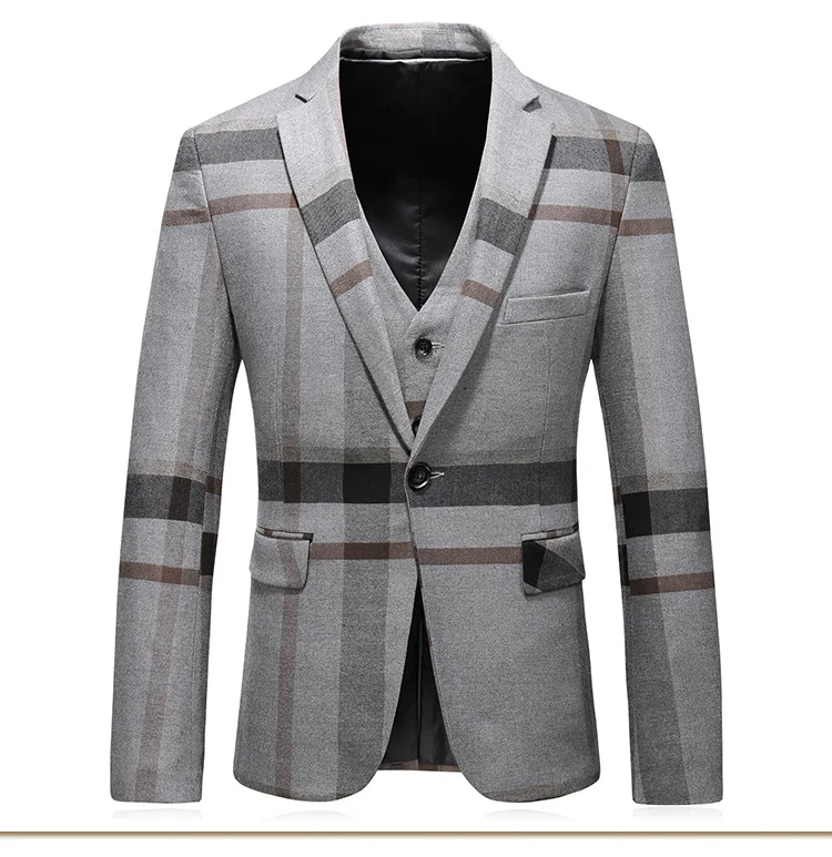 Оптовая продажа, мужские костюмы, итальянские костюмы из 3 предметов, мужские брюки, облегающие Свадебные Мужские костюмы