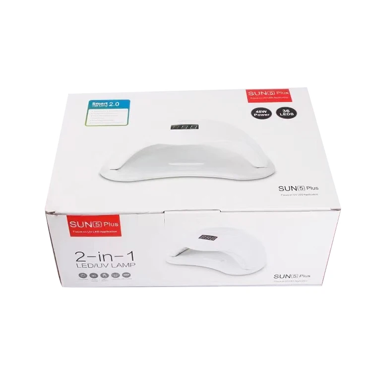 48W UV LED Nail Lamp Dryer for Nails Gel Polish with Automatic Sensor Sun 5 Plus Nail Salon Equipment