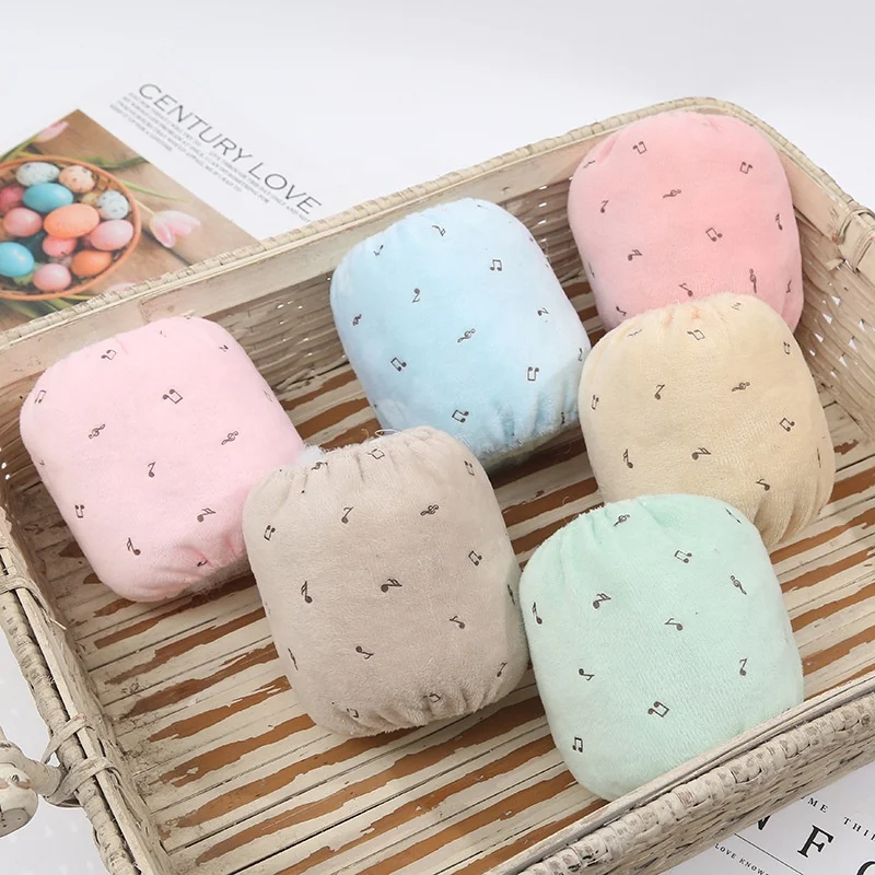 Теплый мультяшный милый чехол для рукава с защитой от загрязнений Детские фланелевые рукава с принтом