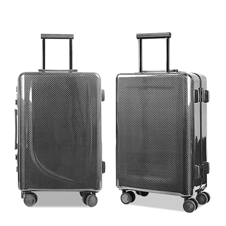 luggage travel bags wholesale waterproof carbon fiber carry on luggage with TSA lock
