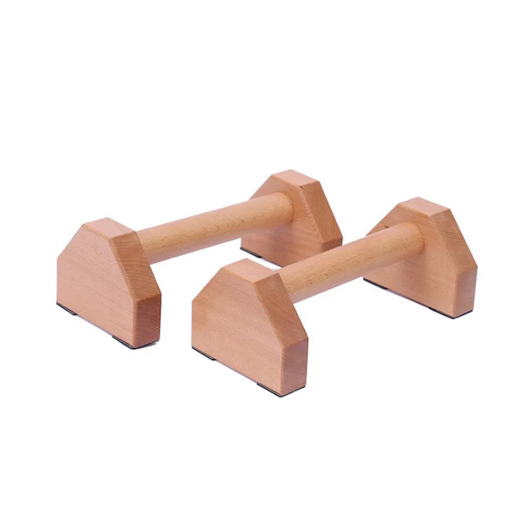 Dip stands Solid Beech New design Gymnastics Parallettes Wood Handstand Bar Wooden Parallettes dip bar wood parallel Push Up Bar
