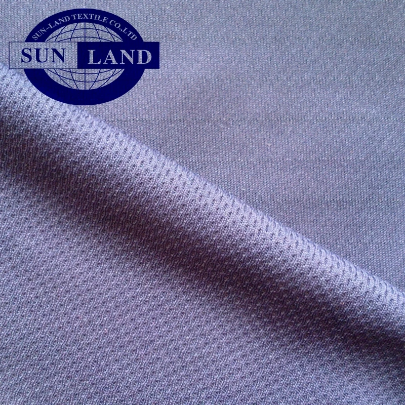 Polo shirt 100% Coolpass yarn wicking polyester double pique fabric