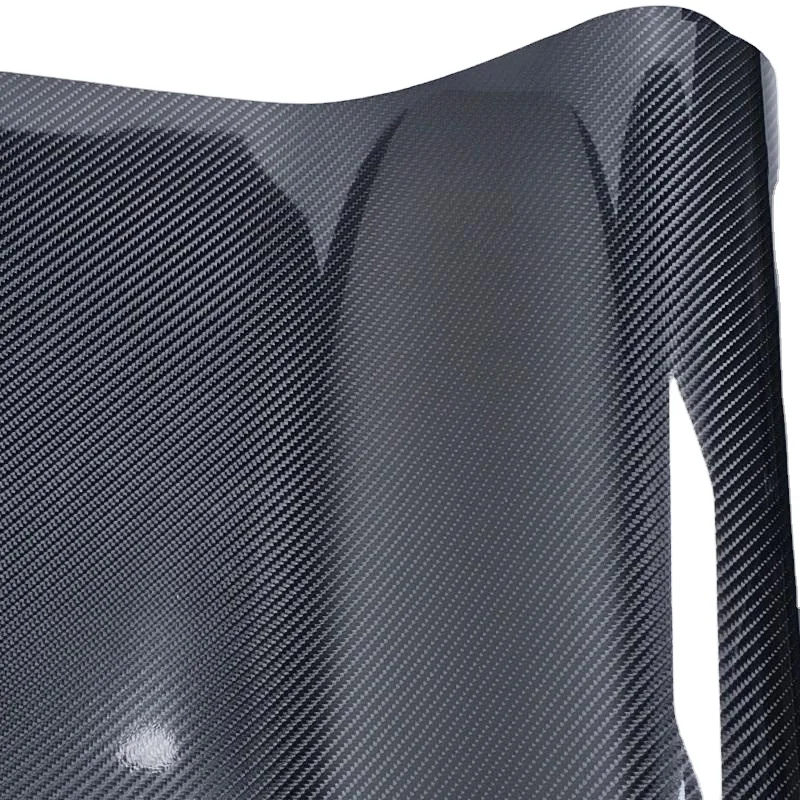 Car Premium High Gloss Black Carbon Fiber Vinyl Wrap Car Wrap Bubble Free Colors Carbon Fiber Dec