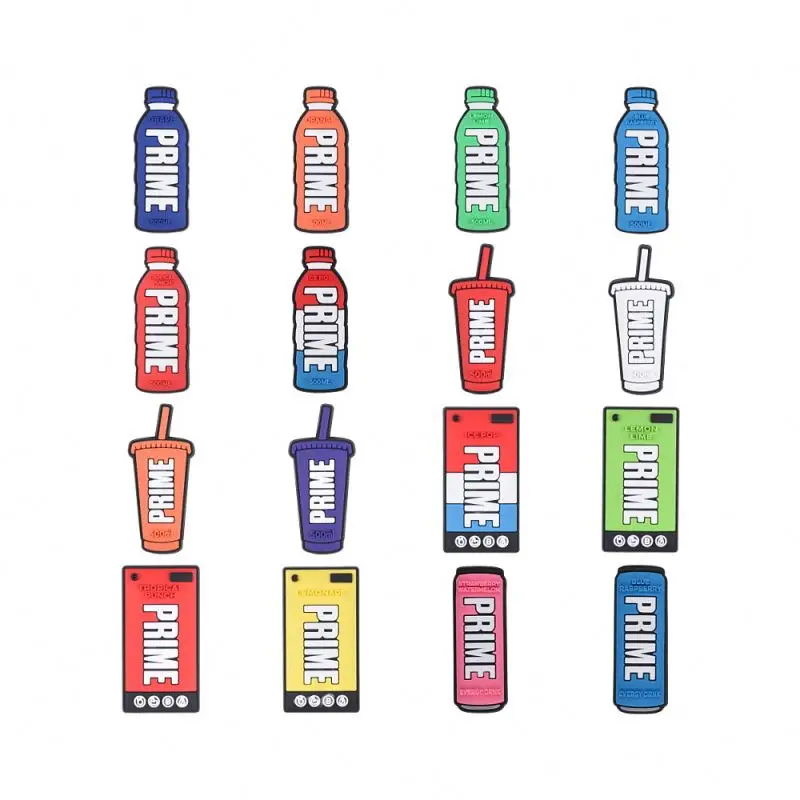 New Arrival Prime Cup Shoe Charms KSI Sports Drink Charm Fitness Lovers Energy Clog Decor Shoes Fruit