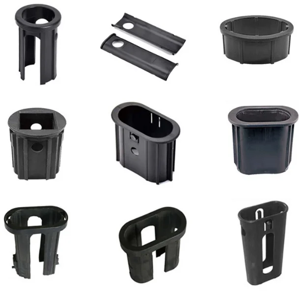 GYM Equipment Accessory Barbell Support Nylon Plate protection Gasket Hollow Reducer Plastic square Tube Bushing