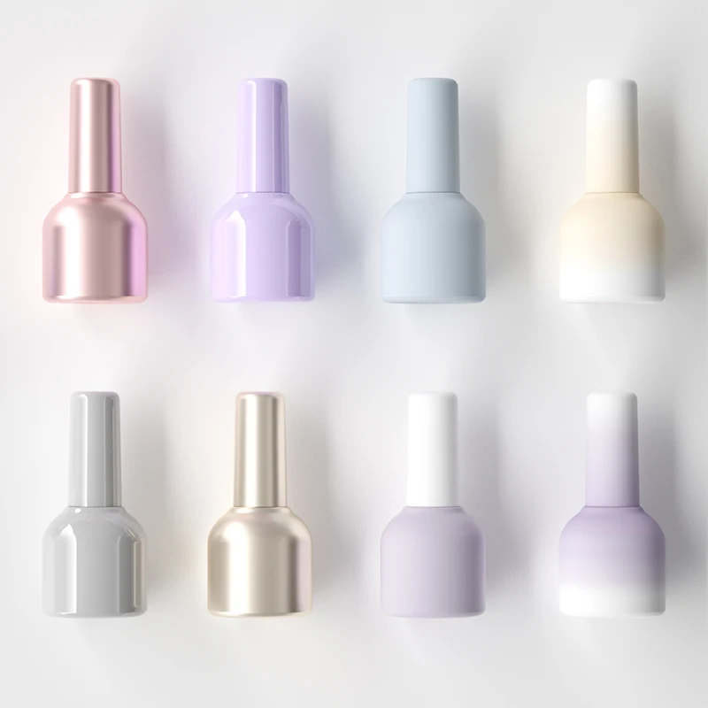 11ml custom made fancy round glass bottle empty nail polish gel polish bottles for gel nail