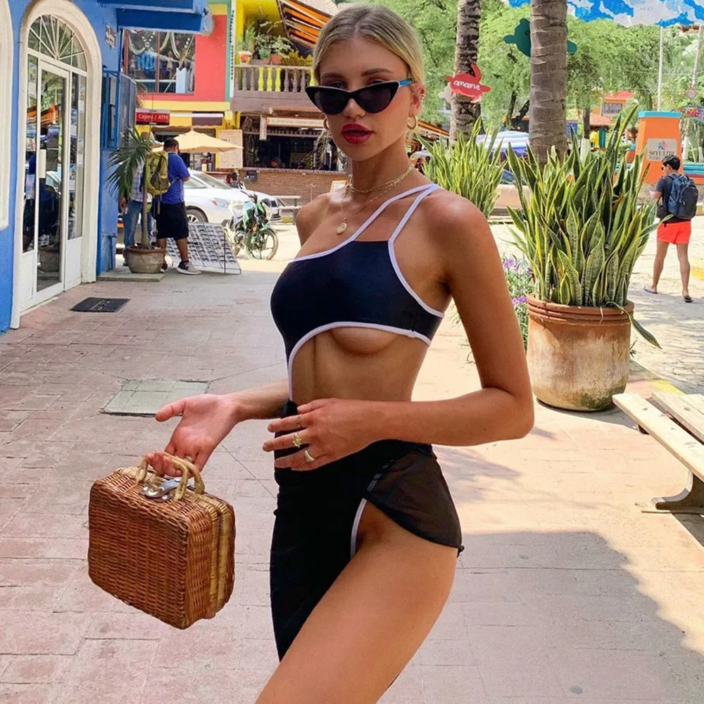 GOOCH 2023Vendor Swim Wear Bikini Sexy Beautiful Thong Swimsuit Girls One Piece Swim Wear For Women Wavy Swimsuit