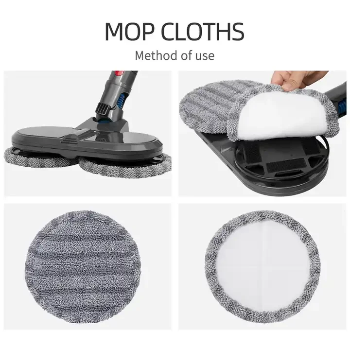 Compatible with Dysons V7 V8 V10 V11 Dual Spin Mop Head Electric Vacuum Cleaner Spare Parts Brush With Water Tank