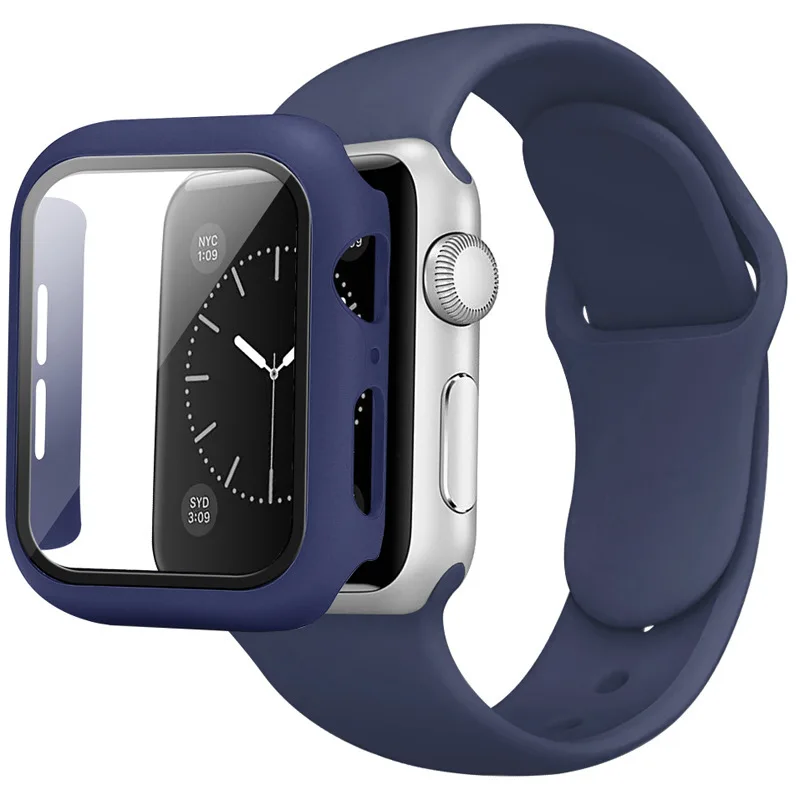 Модный спортивный силиконовый резиновый ремешок для часов Apple Watch с