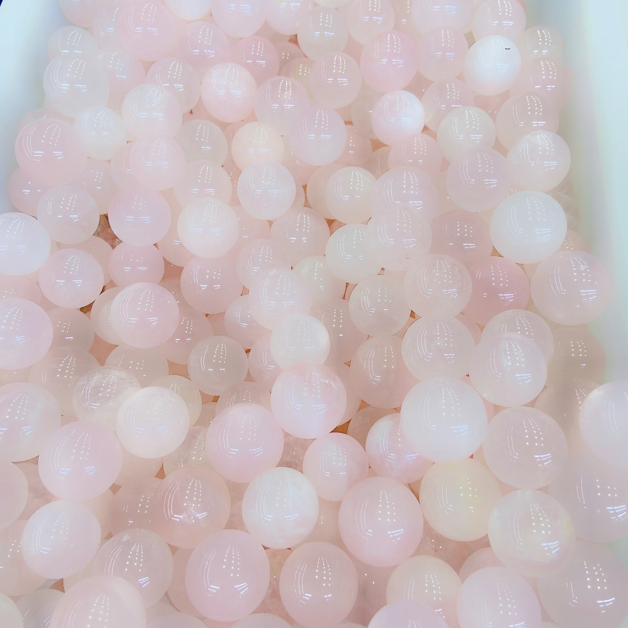 wholesale crystal craft  high quality small rose quartz stone spheres For Home Decoration