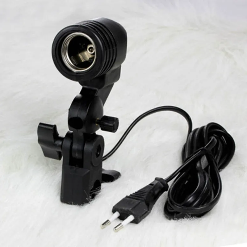 Flash Umbrella Bracket Single Head Bulb Holder Photo Lighting Bulb Holder Bulb lamp socket For Photography Studio Accessorie